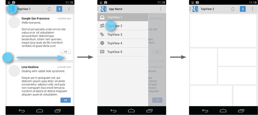 Basic Navigation Drawer